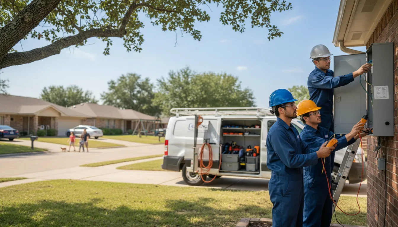 Certified electrician providing emergency electrical services in Emmet, AR